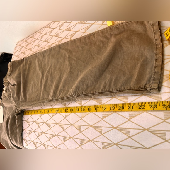 Current/Elliott NWT The Pleated Barrel Pants in Army Green Size 24 - Picture 11 of 12